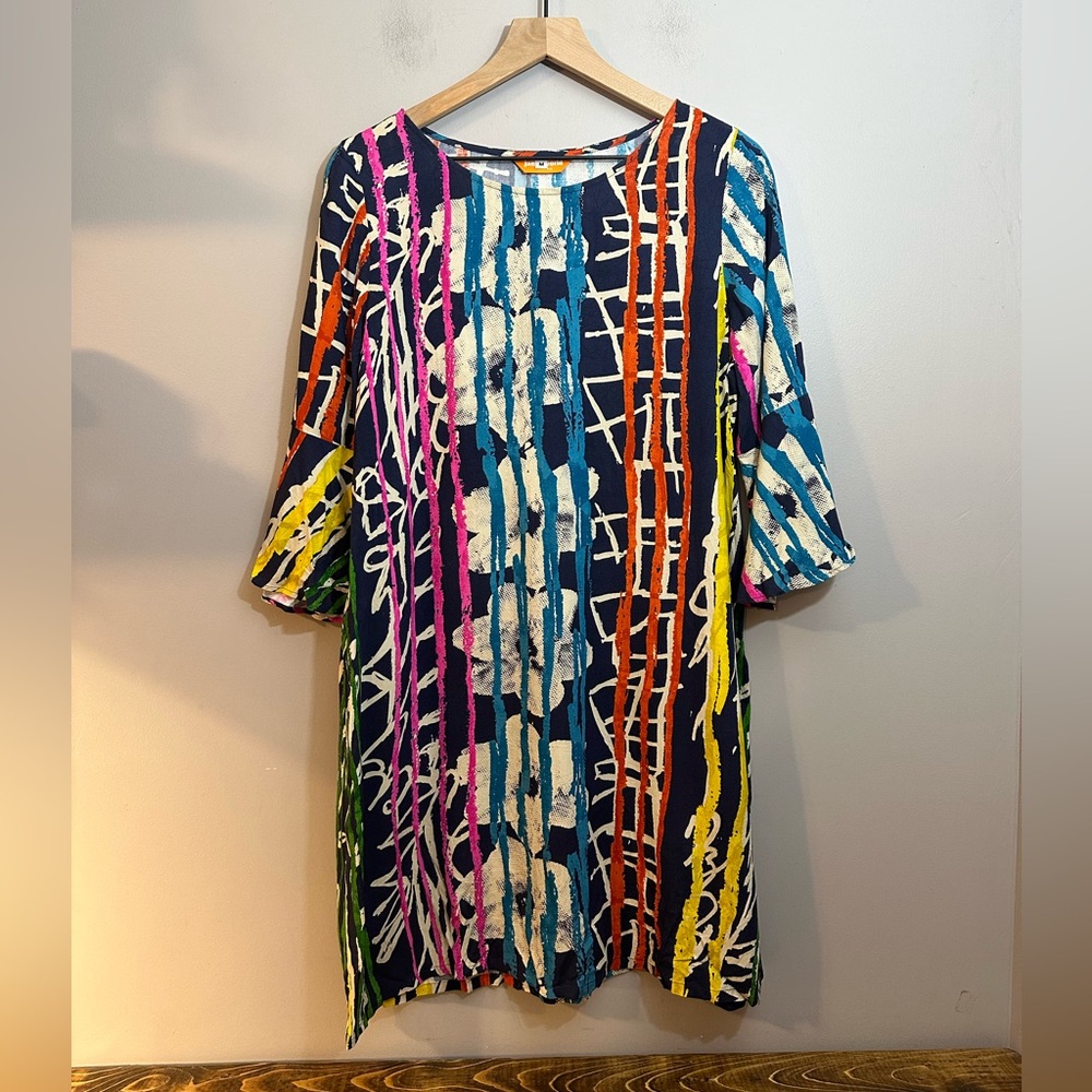 JAMS WORLD Hear Heartstrings Bell Sleeve Dress Hawaii Multicolor Jasper M